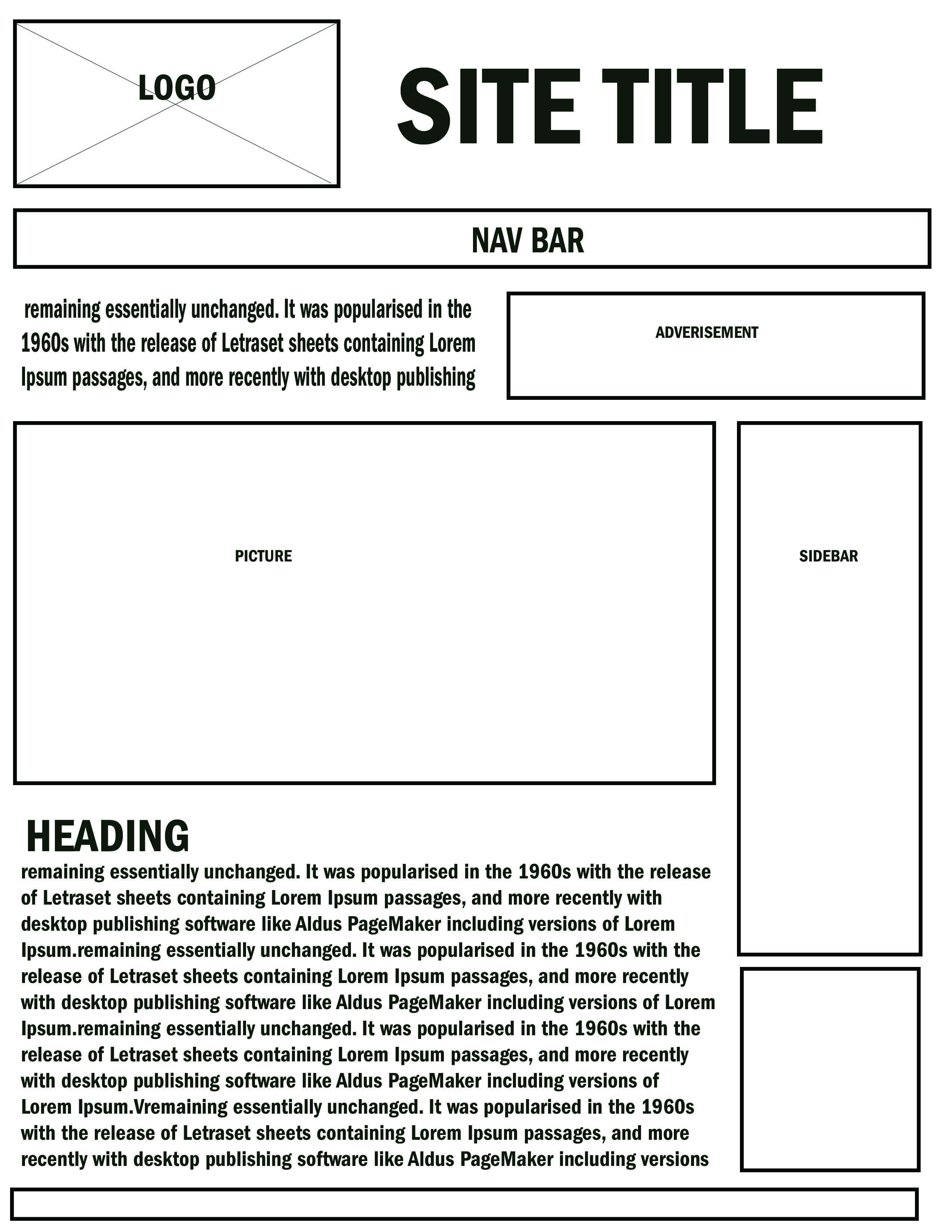 Desktop Wireframe